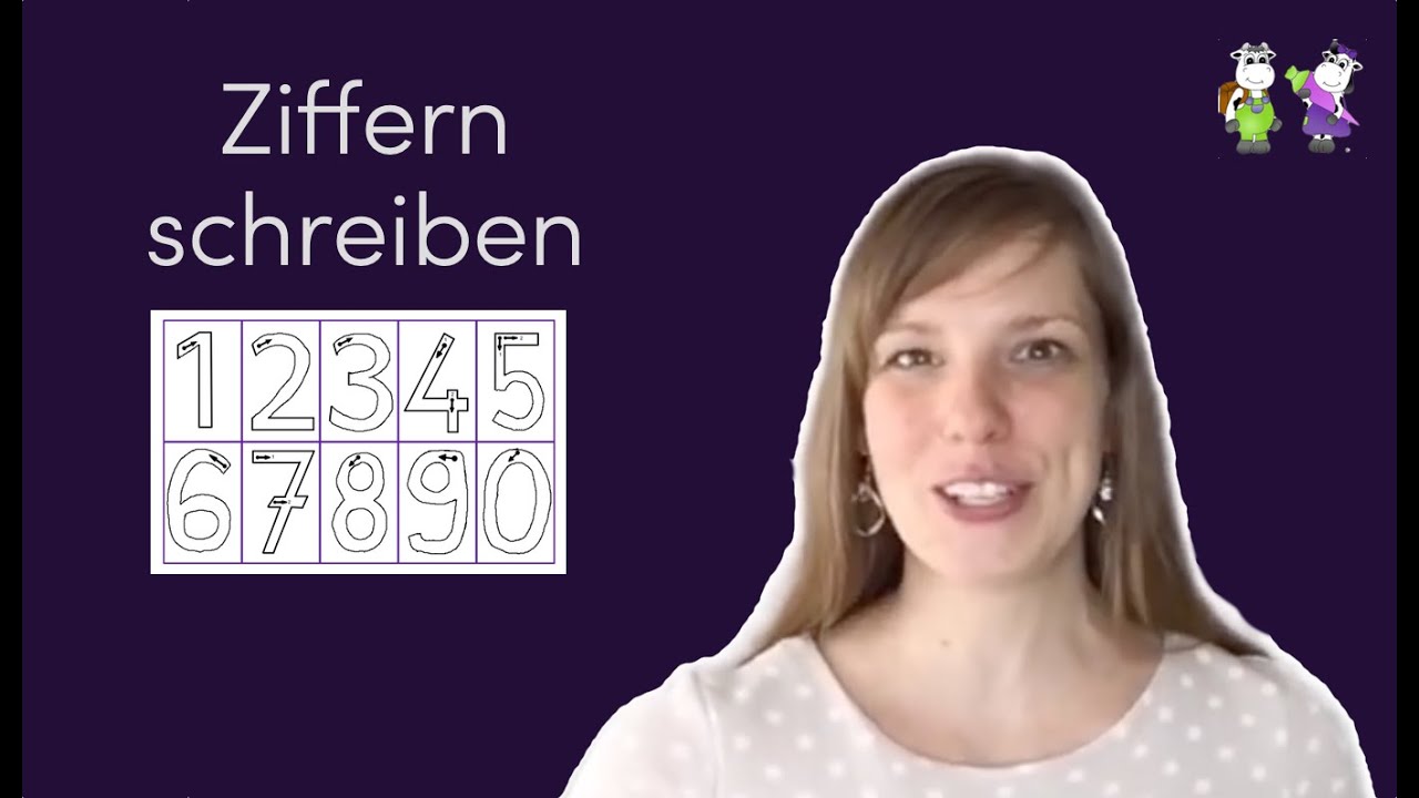 Zahlen schreiben lernen - YouTube