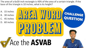 ASVAB Arithmetic Reasoning - Area Word Problem (Challenge Question)