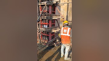 Rcc concrete column formwork  plump checking after casting #pawrihorahihai