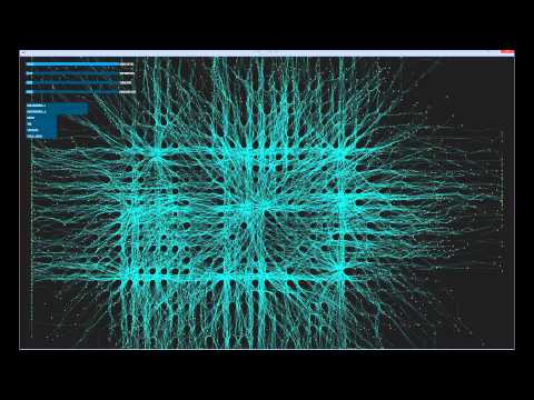 Particle Detonation simulation _ Processing simulation #Processing#AgentBehaviour#시뮬레이션