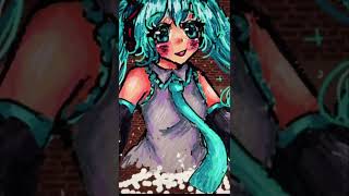 Drawing Miku in Roblox Spray Paint #shorts