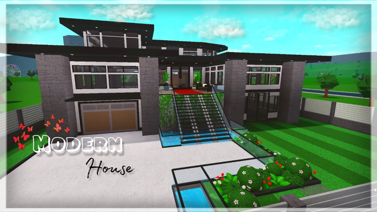 Bloxburg | Modern House | 75k (Advanced placement, Multiple Floors ...