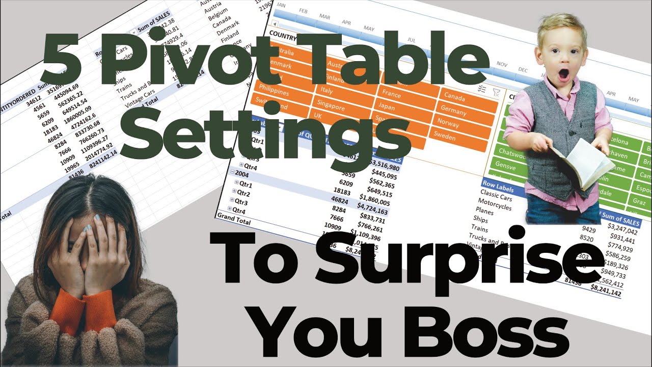 WOW You Boss with These 5 Settings for Your Pivot Table! - YouTube