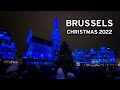 🇧🇪 Brussels, Belgium - Grand Place Christmas Light Show 2022   [4K]