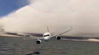 Emergency Impossible Landing On Water - Beautiful Ocean | Airbus A320 Stunning Passenger Plane - MSF