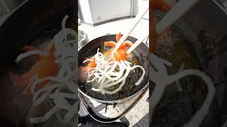 Octopus hair! #food #cooking #truck #shorts