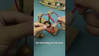 This is a classic topology pillar ring puzzle#puzzle#iq#iqtest