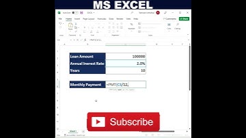 Excel Financial Function PMT Explained in Hindi - Super Easy #shorts #shortsfeed