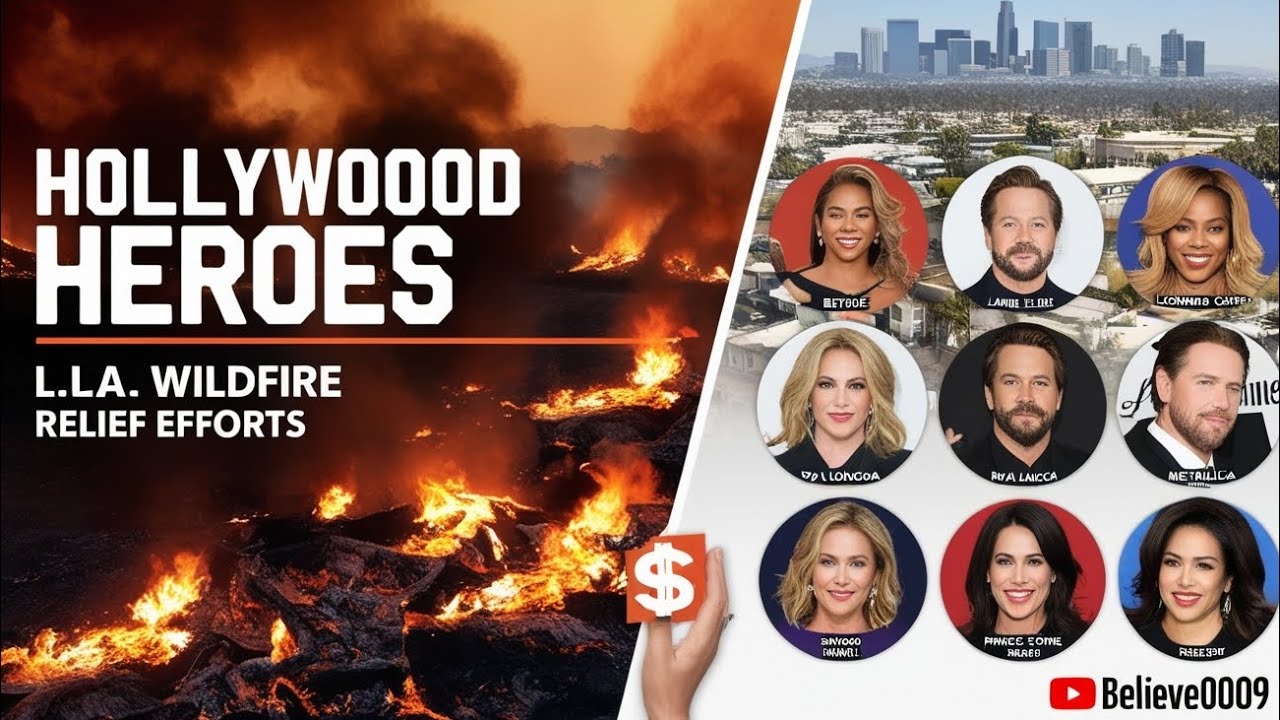 Hollywood Heroes Celebrity Donations for Los Angeles Wildfire Relief