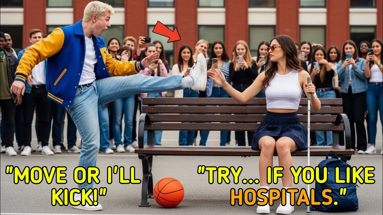 “BULLY KICKED THE NEW BLIND GIRL — NOT KNOWING SHE’S A LETHAL FIGHTER”.