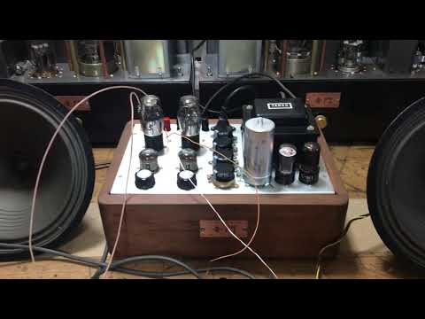 45 tube amp & jensen a-12 power supply embedded