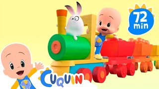 Aprenda cores com Cuquin e seu TREM DE CORES 🚃🔴🔶 | videos & cartoons para bebês