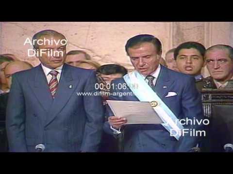 Clima politico por la re-reeleccion de Carlos Menem 1998