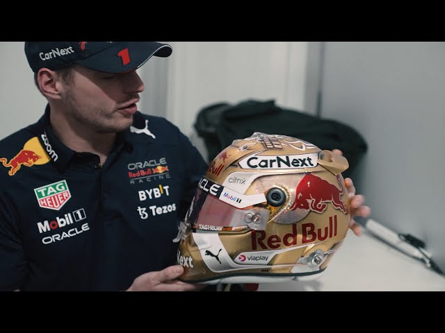 Max Verstappen reveals his World Champion 2022 helmet - YouTube