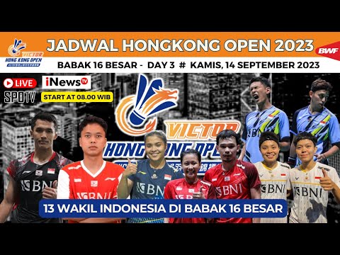 Jadwal Hongkong Open 2023 hari ini, day3 ~ 13 Wakil Indonesia di Babak 16 besar di hari ke 3
