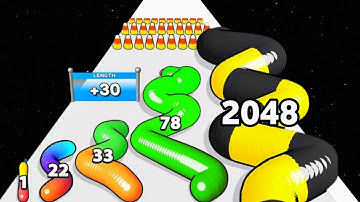 Gummy Worm Go vs Black Hole - New Update (NOOB vs PRO vs HACKER) ASMR Gameplay New Update