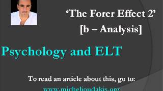 Psychology And Elt - The Forer Effect 2