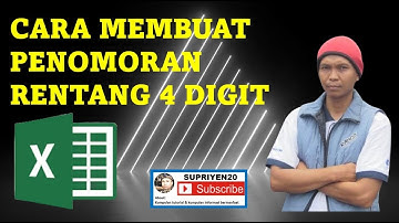Membuat nomor jarak rentang 4 digit di EXCEL