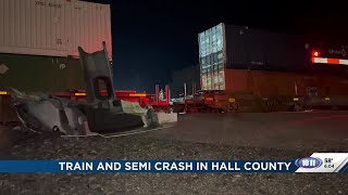 Hall County Sheriff’s Office responds to crash involving train