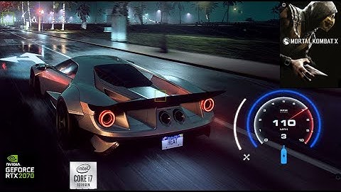 Intel Core i7-10750H RTX2070 Gameplay[ Need For Speed Heat]