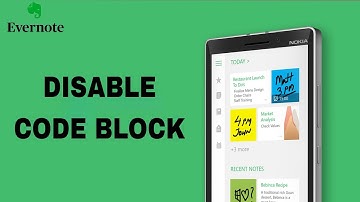 How To Disable Code Block On Evernote App