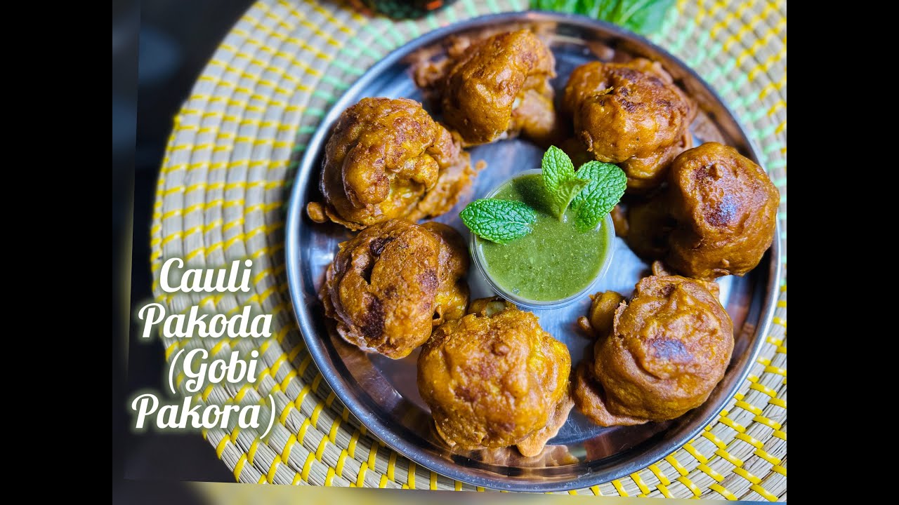 Cauliflower (फुलगोबि) Pakoda | Gobi Pakora | Vegetarian Recipes ...