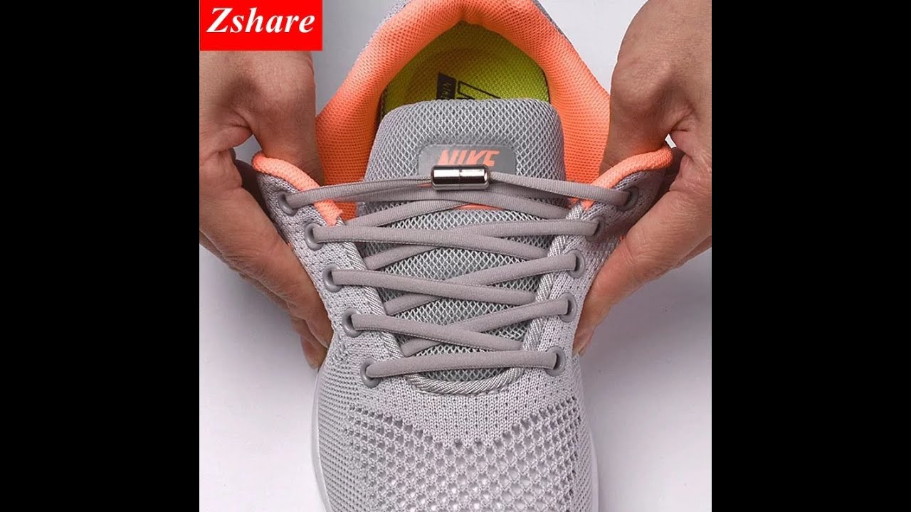 1Pair No tie Shoelaces - 1 pair elastic locking shoelaces round no tie shoe laces kids adult 22