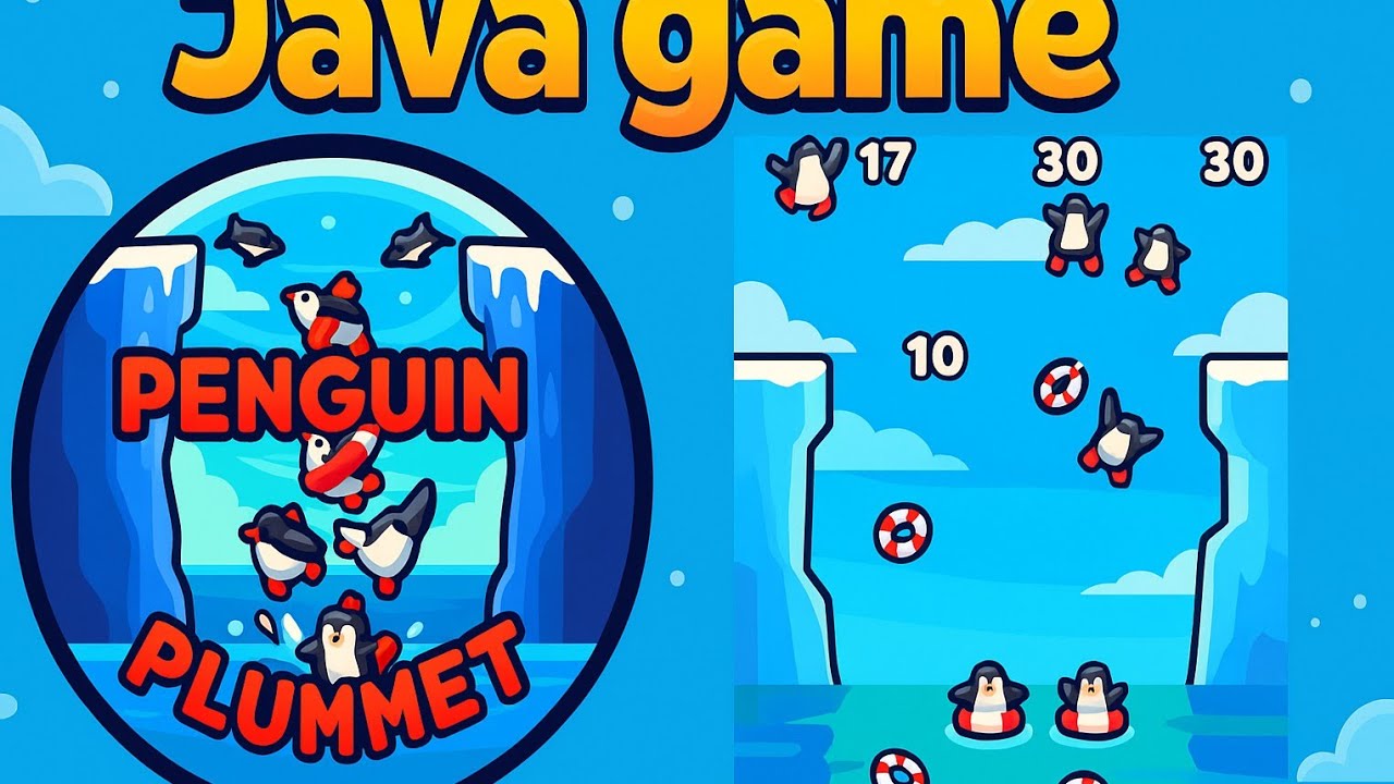 Penguin Plummet – Classic Java Game Revival! | Retro Mobile Game ...