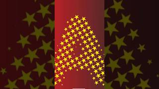 Part 1 letter A with stars | stars A how to create a vector A Star&#39;s