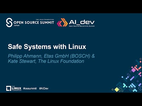 Safe Systems with Linux - Philipp Ahmann, Etas GmbH (BOSCH) & Kate Stewart, The Linux Foundation Episode cover