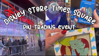 Disney Store NYC Exclusive Pin Trading Event🍎