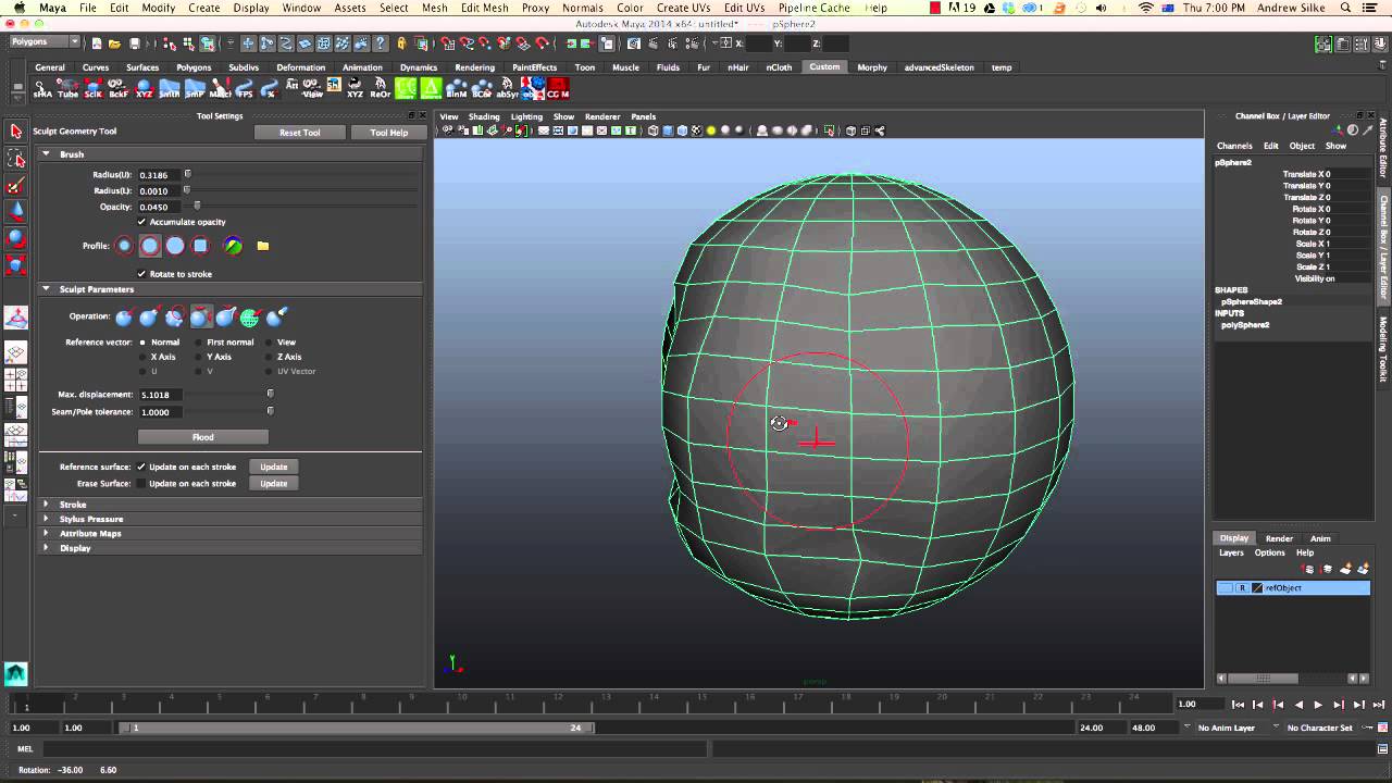 Maya Help, Smooth mesh preview overview