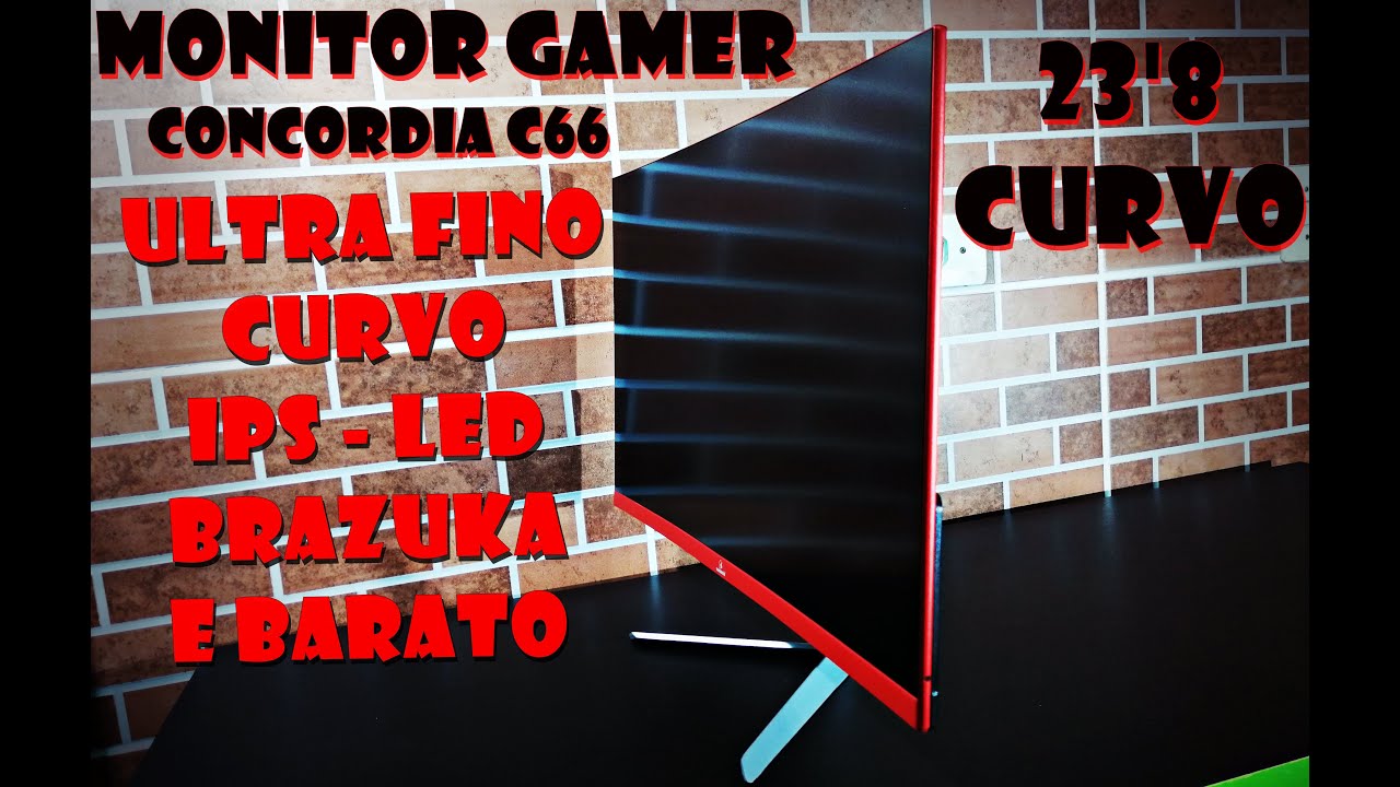 MONITOR GAMER CURVO IPS BARATO? CONCÓRDIA C66 23'8 LED ULTRA FINO