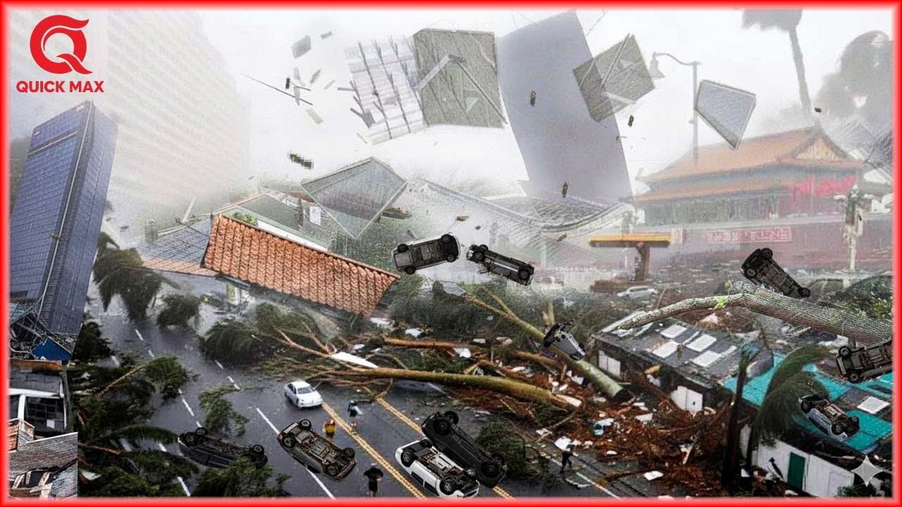 Horror in China: Ragasa devastates Guangdong — 14m tsunami causes chaos! | Natural Disaster