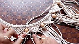 [ Diy Tutorial ] Beautiful Macrame wall Clock | Wall Clock Hanging  |