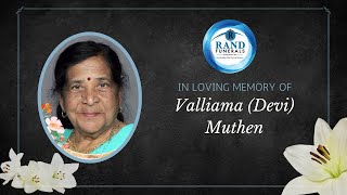 Part 2. In Loving Memory - VALLIAMA (DEVI) MUTHEN