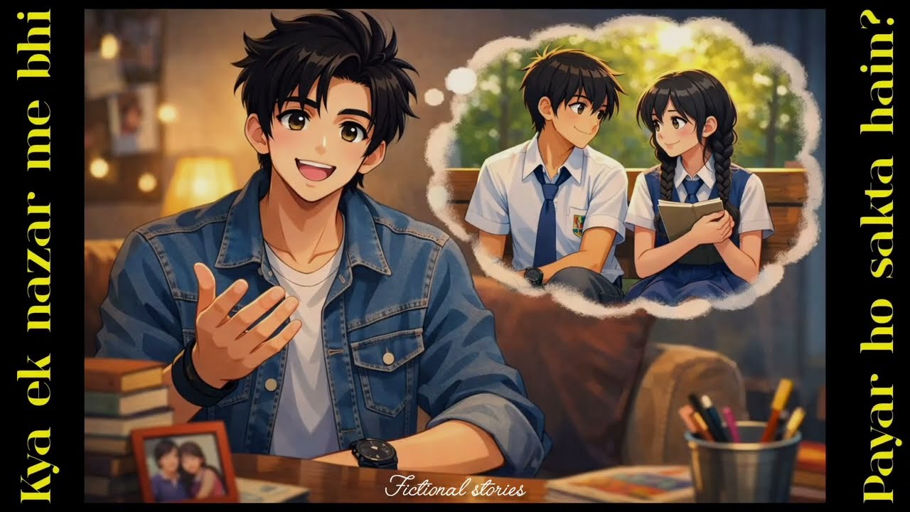 [Eng Sub] Kya Ek Nazar Me Bhi Payar Ho Sakta Hain..?👀 | My First Love 🫣| Animation Hindi Love Story 