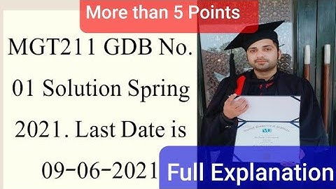 MGT211 GBD No.01 Solution Spring 2021|Mgt211 solved gdb 1 2021|Mgt211 gdb 1 solution 2021 Faizan Ali