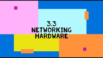 3.3 Networking Hardware - Computer Science 2210