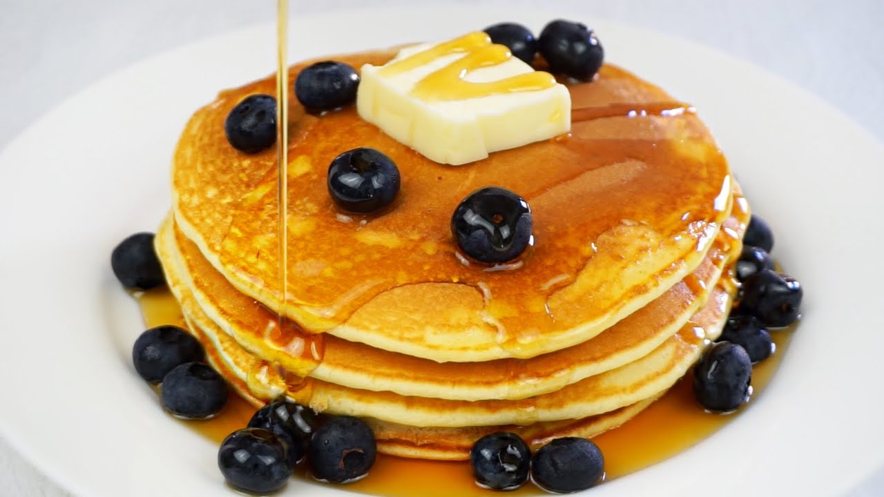 Receta fácil y súper rica PANCAKES CASEROS (No son de caja) buenísimos