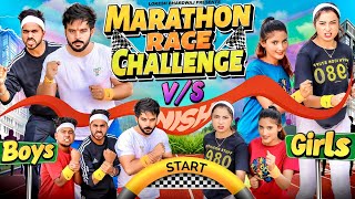 MARATHON RACE CHALLENGE BOYS VS GIRLS || Shivam Dikro || Lokesh Bhardwaj || Aashish Bhardwaj