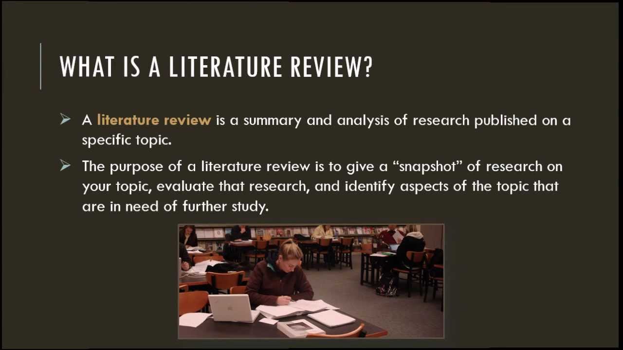 Youtube Literature Review – How to Write a Literature Review: 3 Minute ...
