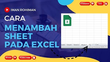 Cara menambah sheet pada excel #microsoftexcel #tutorialexcel
