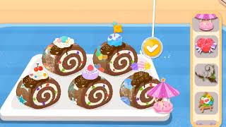 Little Panda's Cake Shop - Making Desserts And Cake Decoraing - Babybus Gameplay Video screenshot 4