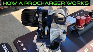 How a Procharger works.  Cutaway view