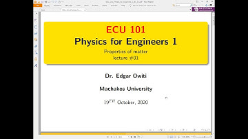 Lec 01 Introduction to Physics for Engineers
