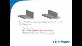 Motoman Robotics Seam Finding overview for Automated Arc Welding