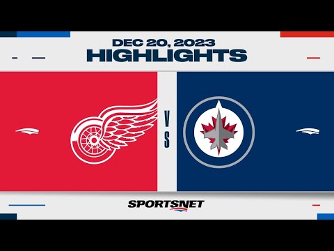 NHL Highlights | Red Wings vs. Jets - December 20, 2023
