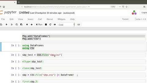 Importing a CSV file into Julia Notebooks