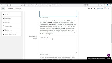 Moodle: Allow Specific IP Addresses Access